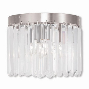 Ashton - 3 Light Flush Mount in Glam Style - 10.5 Inches wide by 8 Inches high - 443938
