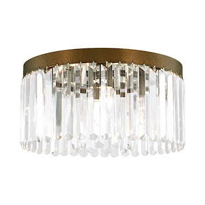 Ashton - 5 Light Flush Mount in Glam Style - 16.25 Inches wide by 8 Inches high - 443936