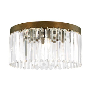 Ashton - 5 Light Flush Mount in Glam Style - 16.25 Inches wide by 8 Inches high - 443936