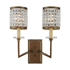 Grammercy - 2 Light Wall Sconce in New Traditional Style - 14 Inches wide by 17 Inches high