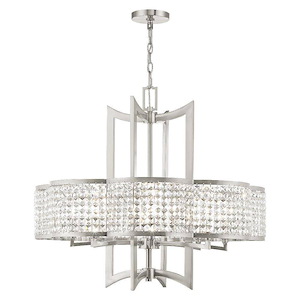 Grammercy - 8 Light Chandelier in New Traditional Style - 30 Inches wide by 27 Inches high