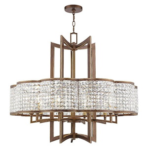 Grammercy - 10 Light Chandelier in New Traditional Style - 34 Inches wide by 30 Inches high
