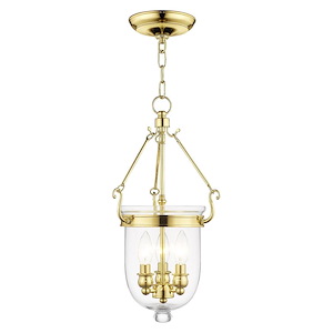 Jefferson - Height Chain Lantern in Traditional Style - 10 Inches wide by 20 Inches high