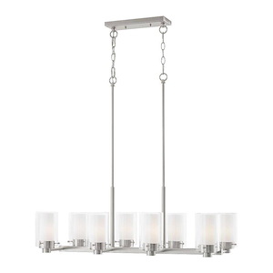 Manhattan - 8 Light Chandelier in Contemporary Style - 17.75 Inches wide by 12.25 Inches high
