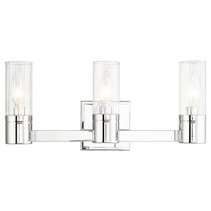 Midtown - 3 Light Bath Vanity in Contemporary Style - 17.5 Inches wide by 7.75 Inches high