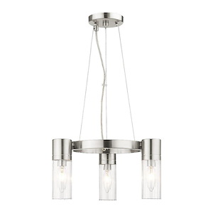 Midtown - 3 Light Mini Chandelier in Contemporary Style - 14.75 Inches wide by 20 Inches high - 444019