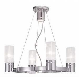 Midtown - 4 Light Chandelier in Contemporary Style - 20 Inches wide by 20 Inches high