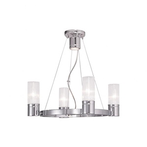 Midtown - 3 Light Mini Chandelier in Contemporary Style - 14.75 Inches wide by 20 Inches high