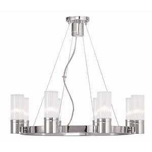 Midtown - 8 Light Chandelier in Contemporary Style - 26 Inches wide by 20 Inches high - 444016