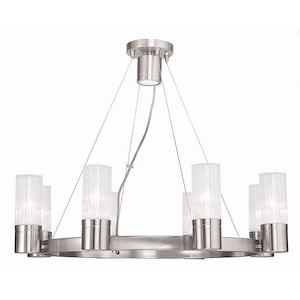 Midtown - 8 Light Chandelier in Contemporary Style - 26 Inches wide by 20 Inches high
