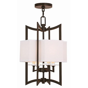 Woodland Park - Four Light Foyer in Traditional Style - 12 Inches wide by 20 Inches high
