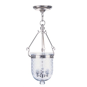 Jefferson - Three Light Chain Hanging Lantern in Traditional Style - 10 Inches wide by 25 Inches high - 415296