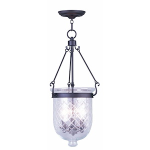 Jefferson - 3 Light Chain Lantern-25 Inches Tall and 12 Inches Wide - 1306338