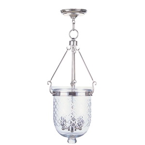 Jefferson - 3 Light Chain Lantern in Traditional Style - 12 Inches wide by 25 Inches high - 415291