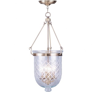 Jefferson - 3 Light Chain Lantern-25 Inches Tall and 12 Inches Wide