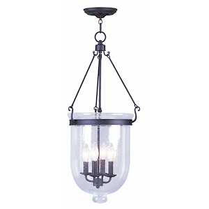 Jefferson - 4 Light Chain Lantern in Traditional Style - 14 Inches wide by 30 Inches high - 1029767