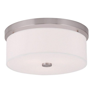 Meridian - 2 Light Flush Mount in Modern Style - 13.5 Inches wide by 5.5 Inches high - 443995