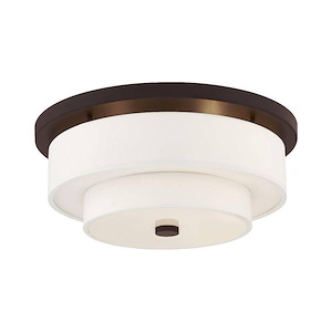 Meridian - 4 Light Flush Mount in Modern Style - 17.75 Inches wide by 7 Inches high - 443992