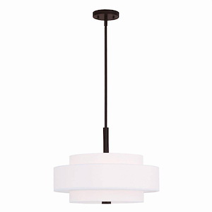 Meridian - 4 Light Pendant in Modern Style - 18 Inches wide by 16 Inches high - 443987
