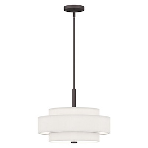 Meridian - 4 Light Pendant in Modern Style - 18 Inches wide by 16 Inches high