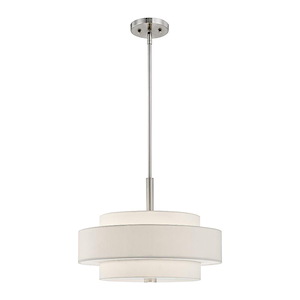 Meridian - 4 Light Pendant in Modern Style - 18 Inches wide by 16 Inches high