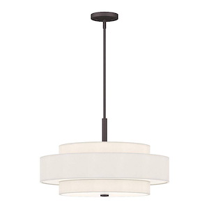 Meridian - 5 Light Pendant in Modern Style - 24 Inches wide by 17 Inches high