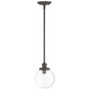 Sheffield - 1 Light Mini Pendant in Coastal Style - 8 Inches wide by 12 Inches high