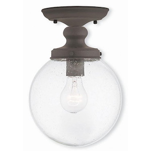 Northampton - 1 Light Flush Mount in Coastal Style - 8 Inches wide by 11.5 Inches high