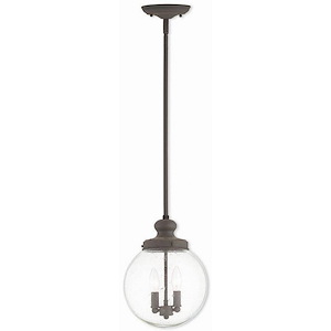 Northampton - 2 Light Pendant in Coastal Style - 10 Inches wide by 14.75 Inches high