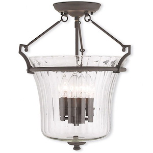 Cortland - 3 Light Pendant in Modern Farmhouse Style - 13 Inches wide by 23 Inches high