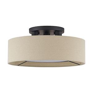 Ellsworth - 3 Light Large Semi-Flush Mount-7.75 Inch Tall and 17 Inch Wide - 1391692