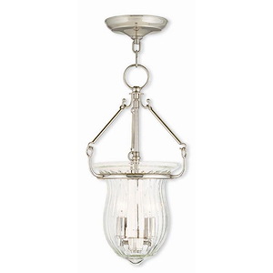 Andover - 2 Light Pendant in Farmhouse Style - 10 Inches wide by 18 Inches high - 476896