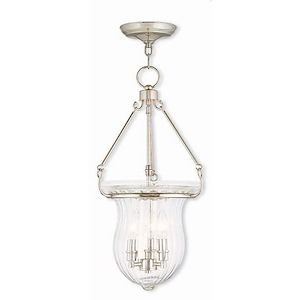 Andover - 3 Light Pendant in Farmhouse Style - 12 Inches wide by 22.5 Inches high