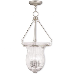 Andover - 4 Light Pendant-27 Inches Tall and 14 Inches Wide