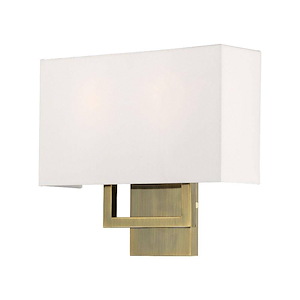 Pierson - 2 Light ADA Wall Sconce in Contemporary Style - 13 Inches wide by 11.75 Inches high - 614612