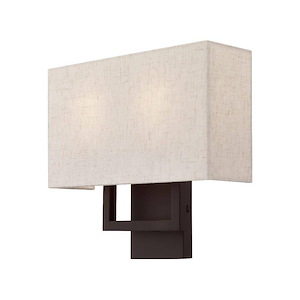 Pierson - 2 Light ADA Wall Sconce in Contemporary Style - 13 Inches wide by 11.75 Inches high - 1220027