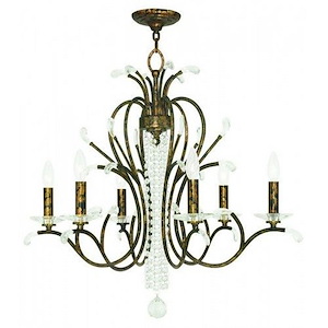 Serafina - 4 Light Mini Chandelier in French Country Style - 20 Inches wide by 19 Inches high