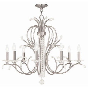 Serafina - 8 Light Chandelier in French Country Style - 33 Inches wide by 27.5 Inches high - 443978