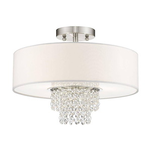 Carlisle - 3 Light Semi-Flush Mount in Contemporary Style - 15 Inches wide by 11.25 Inches high - 476889