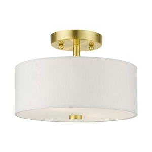Meridian - 2 Light Semi-Flush Mount in Modern Style - 11 Inches wide by 7.75 Inches high - 1012145