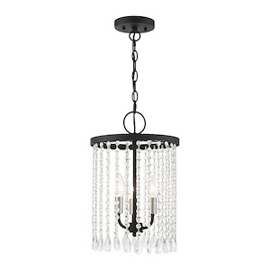 Elizabeth - 3 Light Pendant in Glam Style - 11 Inches wide by 17 Inches high