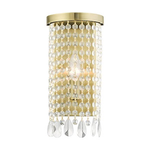 Elizabeth - 1 Light ADA Wall Sconce in Glam Style - 6 Inches wide by 12.5 Inches high