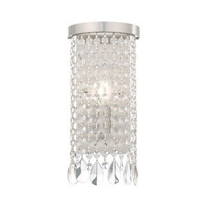 Elizabeth - 1 Light ADA Wall Sconce in Glam Style - 6 Inches wide by 12.5 Inches high