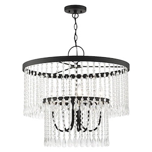 Elizabeth - 5 Light Pendant in Glam Style - 24 Inches wide by 23 Inches high - 1012057