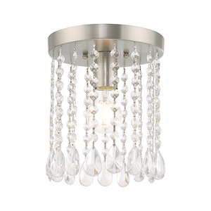 Elizabeth - 1 Light Flush Mount in Glam Style - 8 Inches wide by 9.25 Inches high - 735830