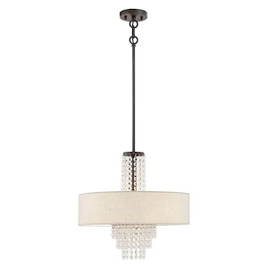 Carlisle - 4 Light Pendant in Contemporary Style - 18 Inches wide by 23 Inches high - 614596