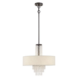 Carlisle - 4 Light Pendant in Contemporary Style - 18 Inches wide by 23 Inches high