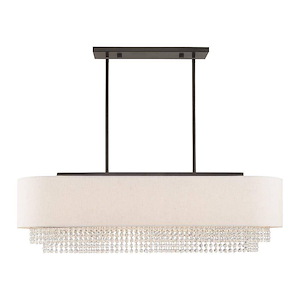 Carlisle - 5 Light Linear Chandelier in Contemporary Style - 12.25 Inches wide by 20.5 Inches high - 831745