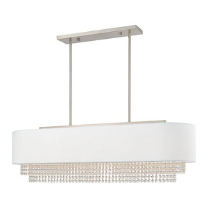 Carlisle - 5 Light Linear Chandelier in Contemporary Style - 12.25 Inches wide by 20.5 Inches high - 831746