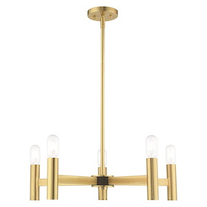 Copenhagen - 5 Light Chandelier in Mid Century Modern Style - 25 Inches wide by 18.5 Inches high - 831758